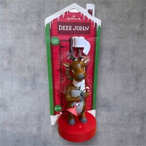 Hallmark Deer John Singing Reindeer Figurine For Bathroom - New In Package!